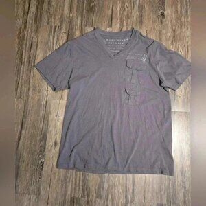 Vintage Marc Ekco Cut and Sew V-Neck Tee Size XL